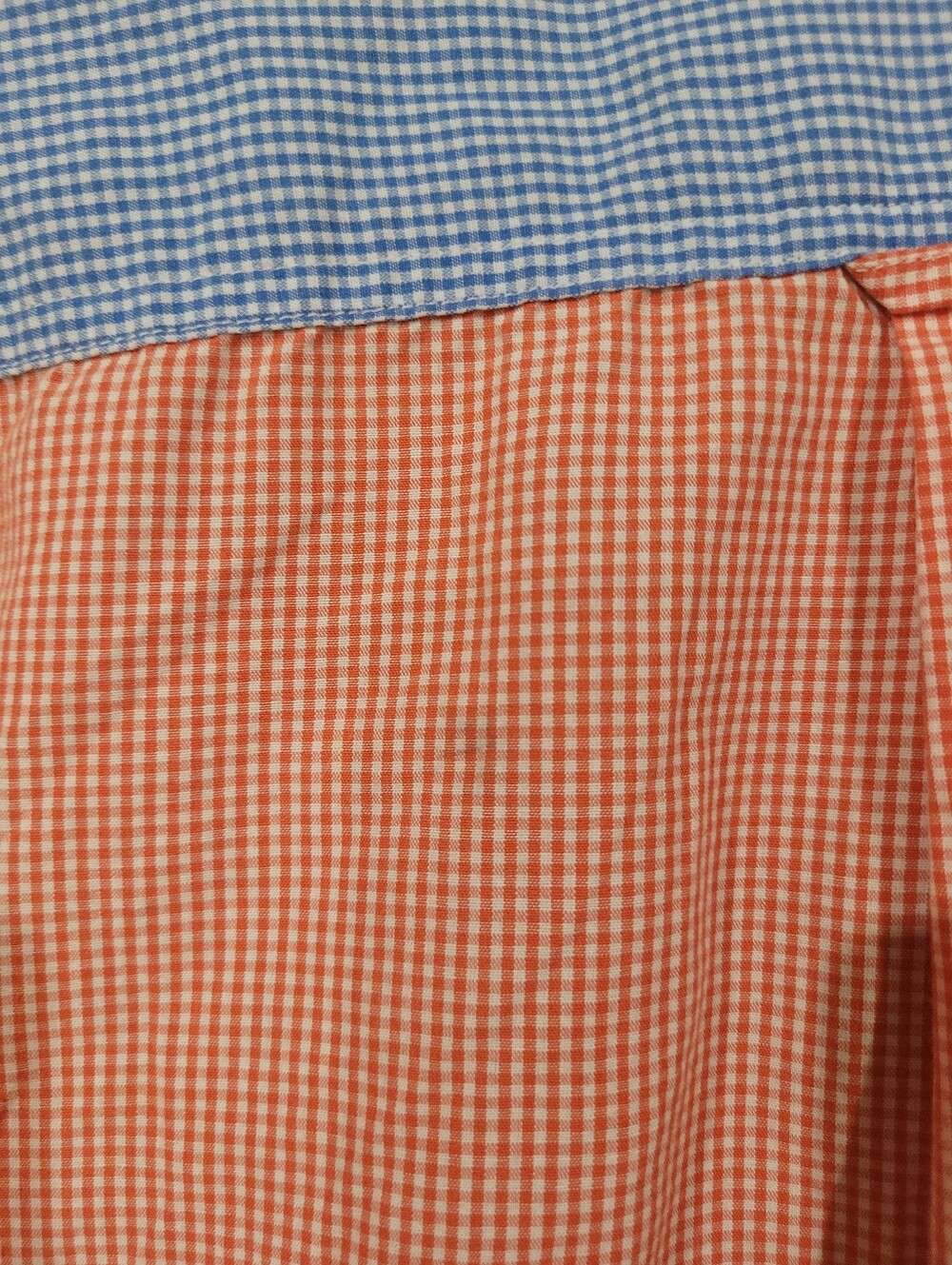 Chaps Mens Vintage Colorblock Gingham Button-Down Shirt Green Blue Red Size XXL - Picture 9 of 9
